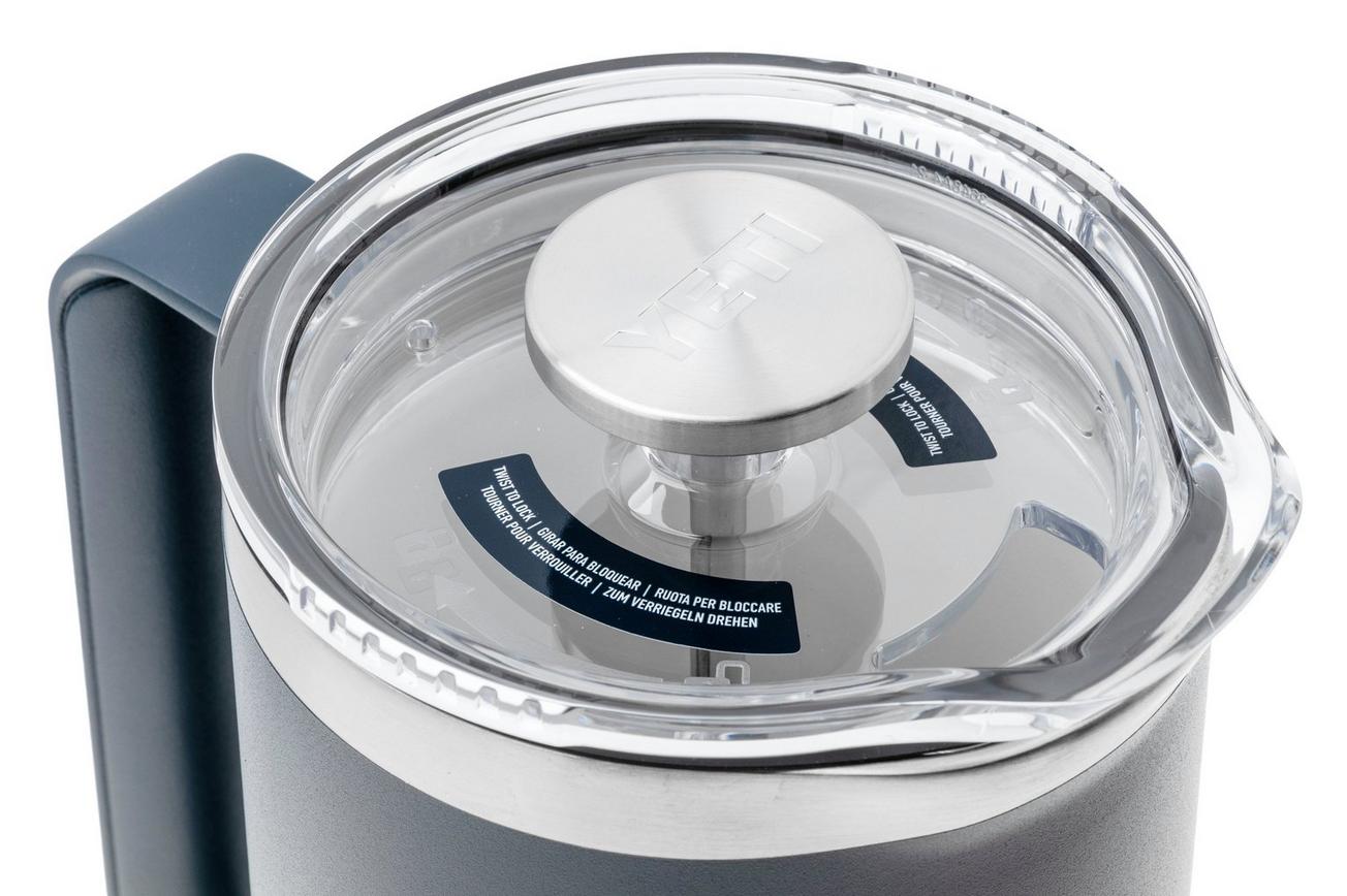 Yeti Rambler French Press 34oz Twist-To-Lock Lid, Navy Blue, thermos french press, 1L