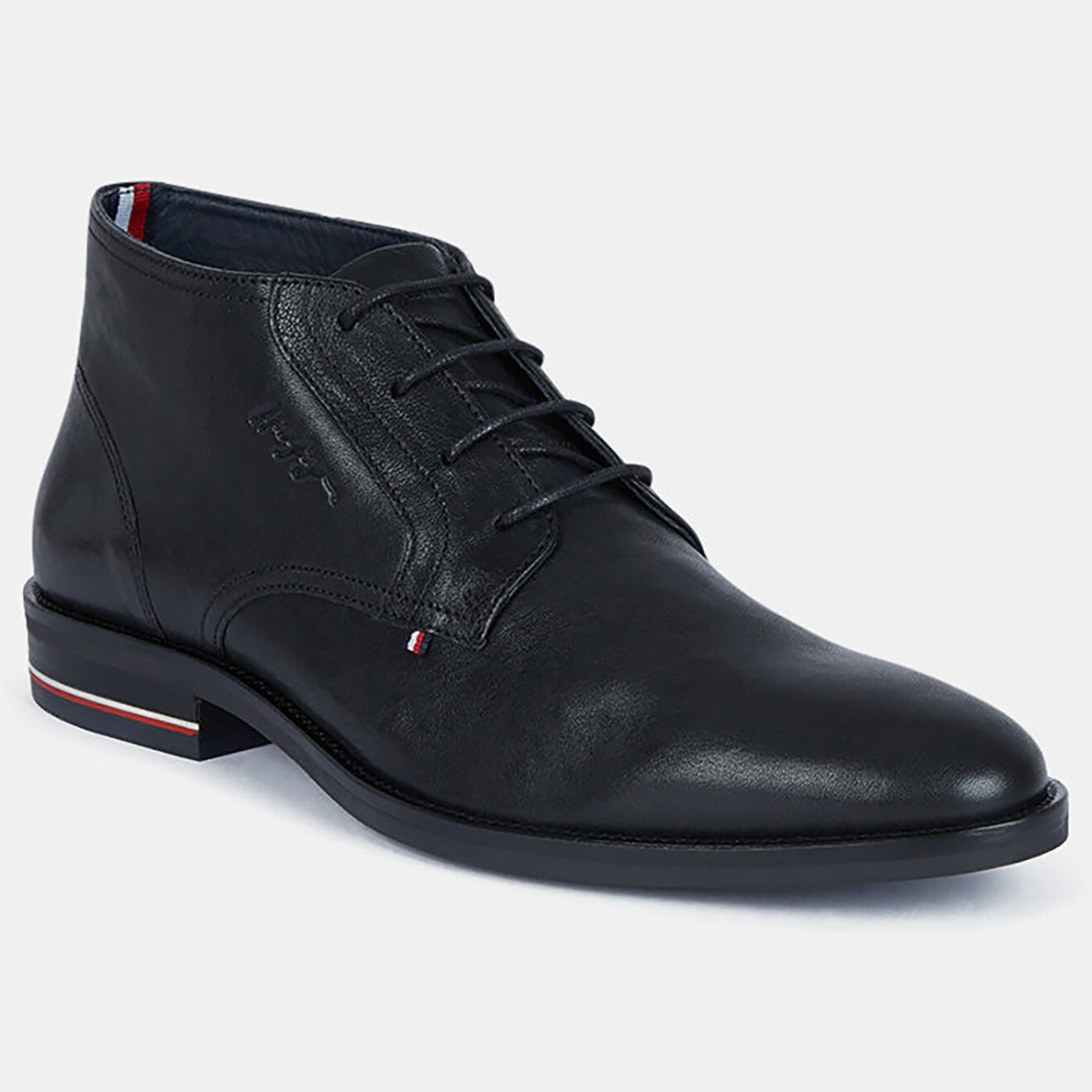 Tommy Hilfiger Desert boots en Cuir Signature noires