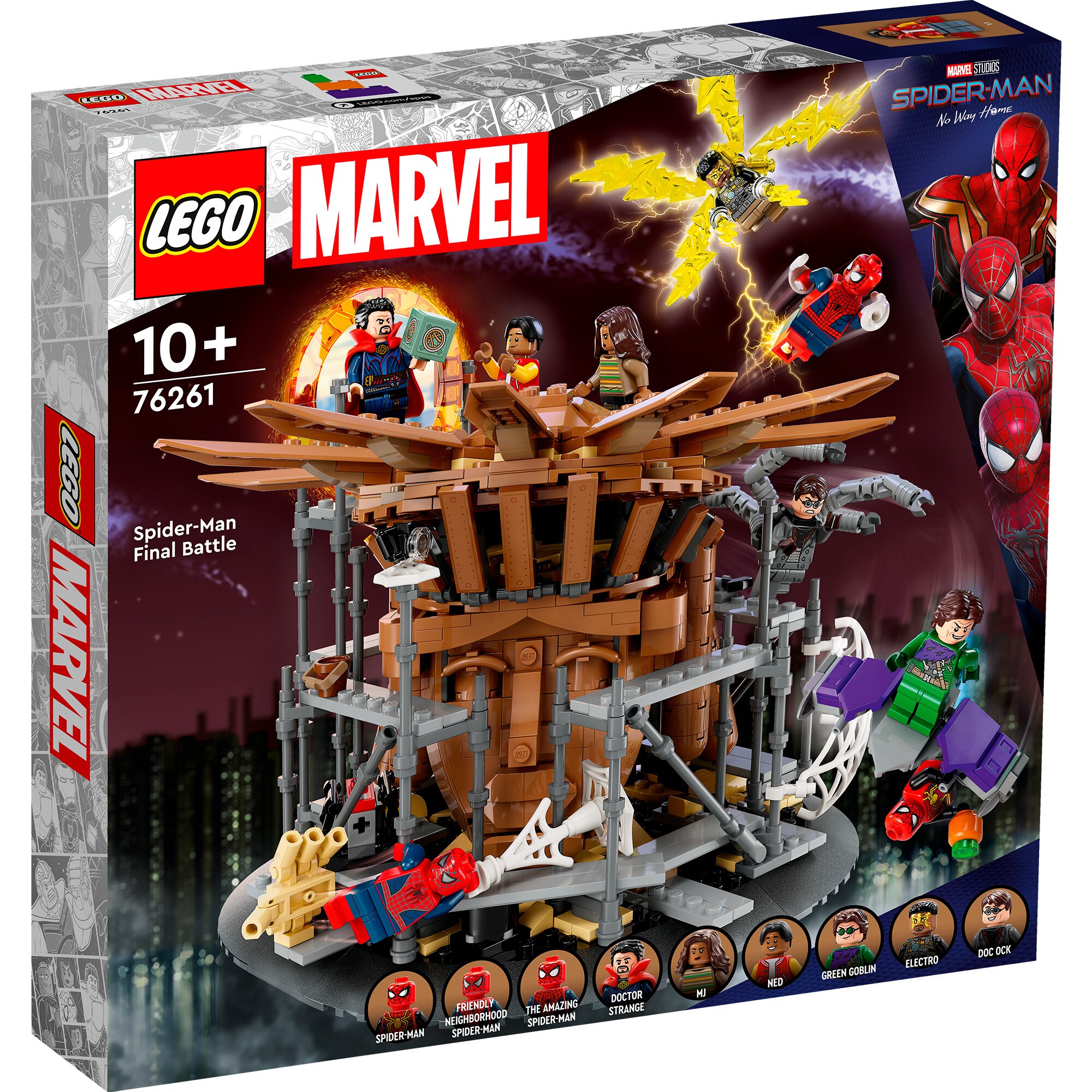 LEGO Konstruktionsspielzeug Marvel Super Heroes Spider-Mans großer Showdowns