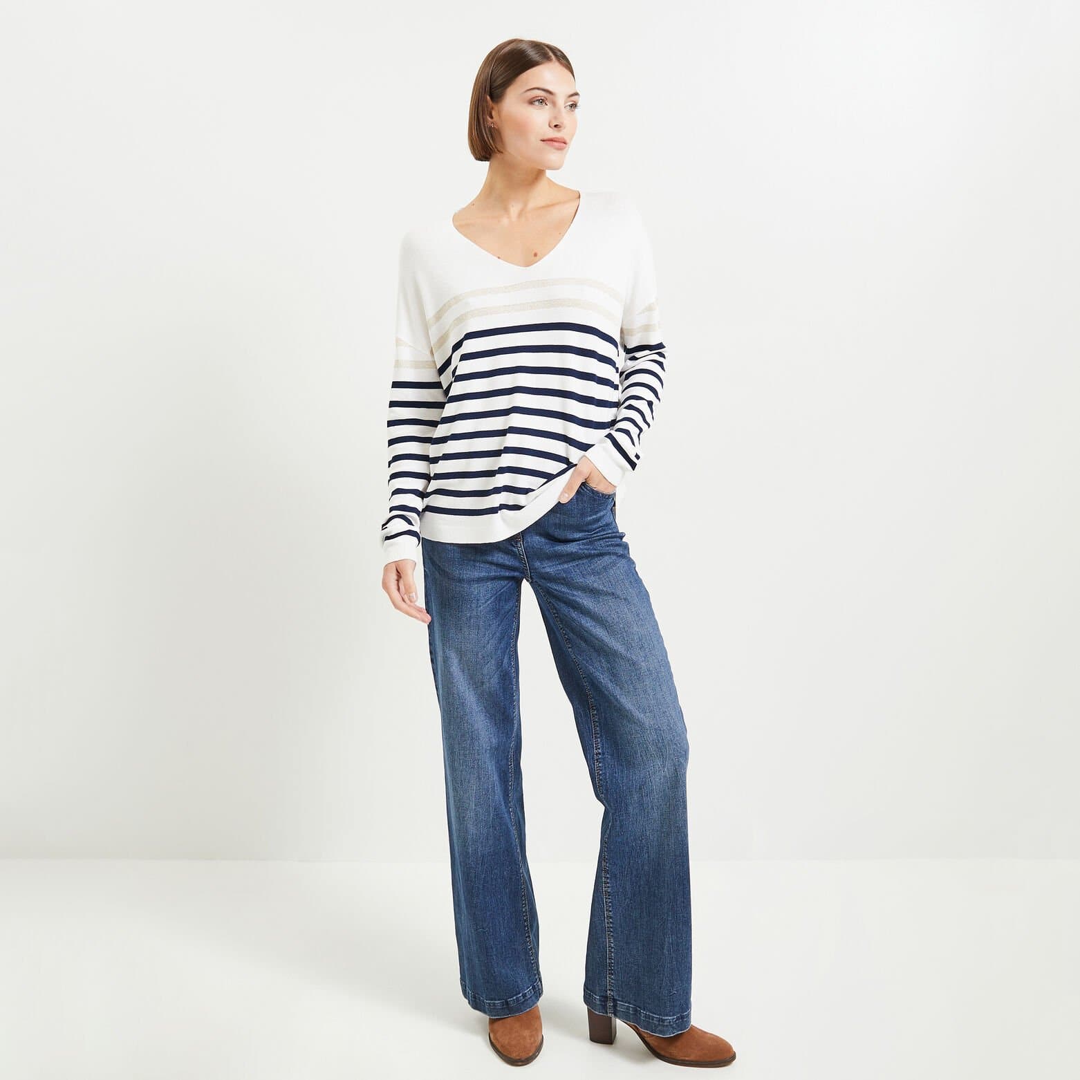 Pull marinère femme