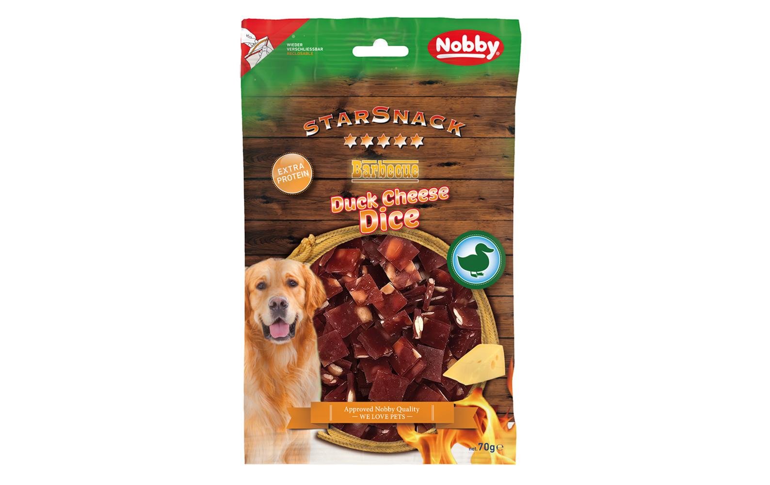Leckerli StarSnack Barbecue Duck Cheese Dice, 70 gSnack für Hunde