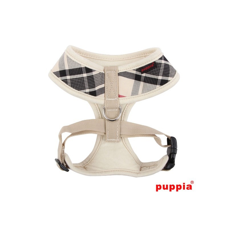 Coleira peitoral Junior Soft para cães, ajustável ao corpo, bege