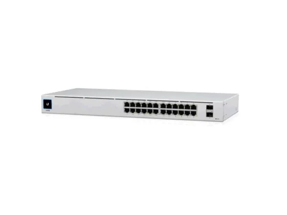 Ubiquiti UniFi Switch USW-24-POE - Switch - Administreret - 24 x 10/100/1000 (16 PoE )   2 x Gigabit SFP - desktop, monterbar på stativ - PoE  (95 W)