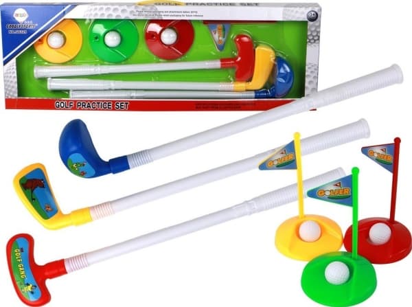Minigolfsett for barn, pinner, 12 stk. LEAN leker