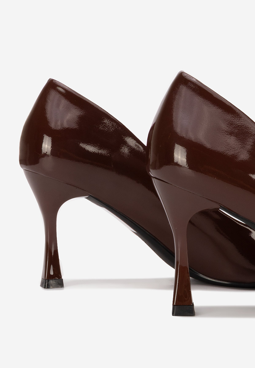Chaussures à talon fin bruns Jenita