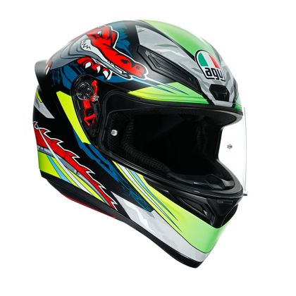 Casque AGV K1 - DUNDEE - Vert / Rouge
