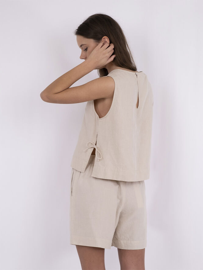 Neo Noir Svetlana linen Top Sand