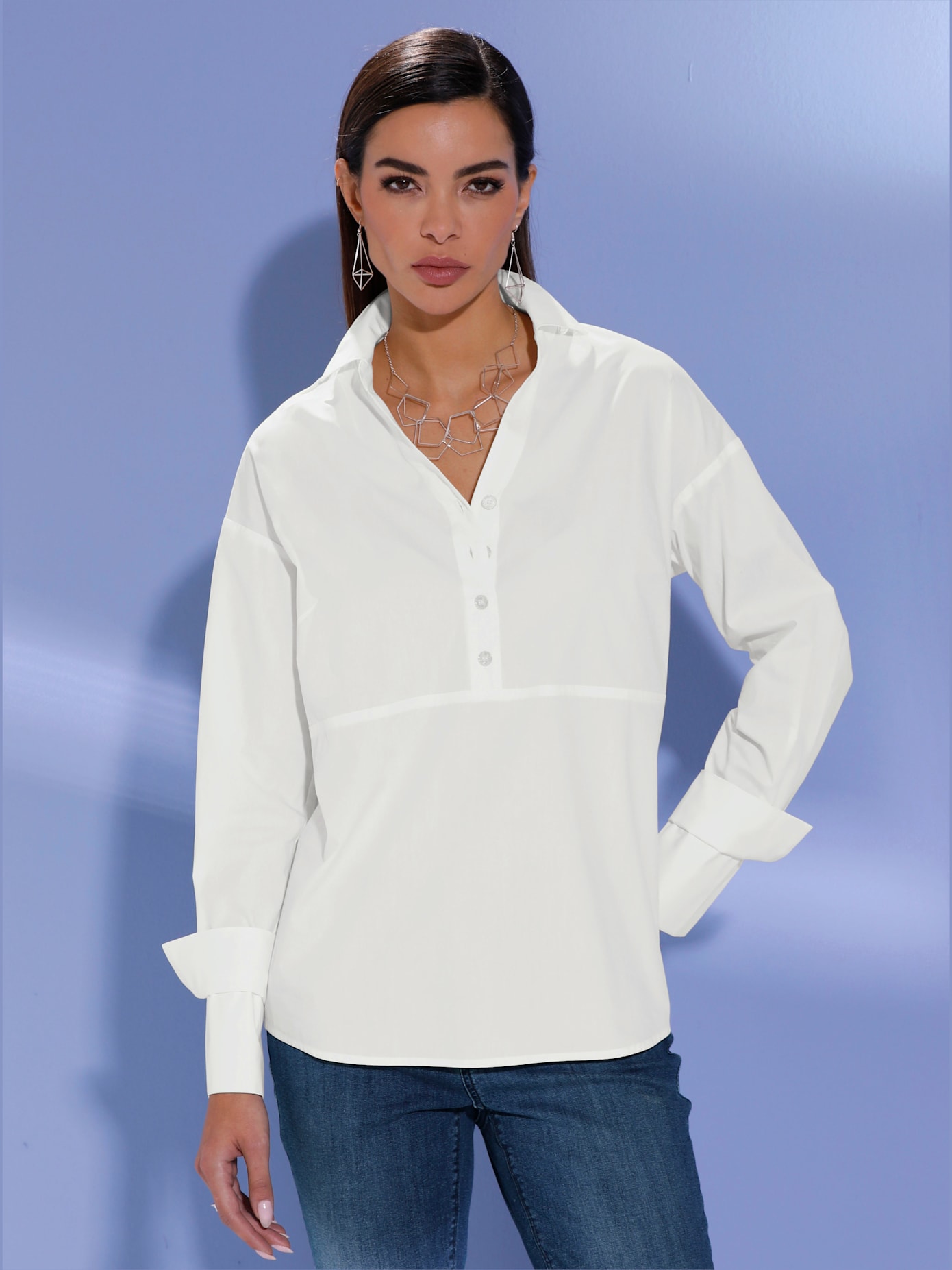 Chemisier 100% coton pima