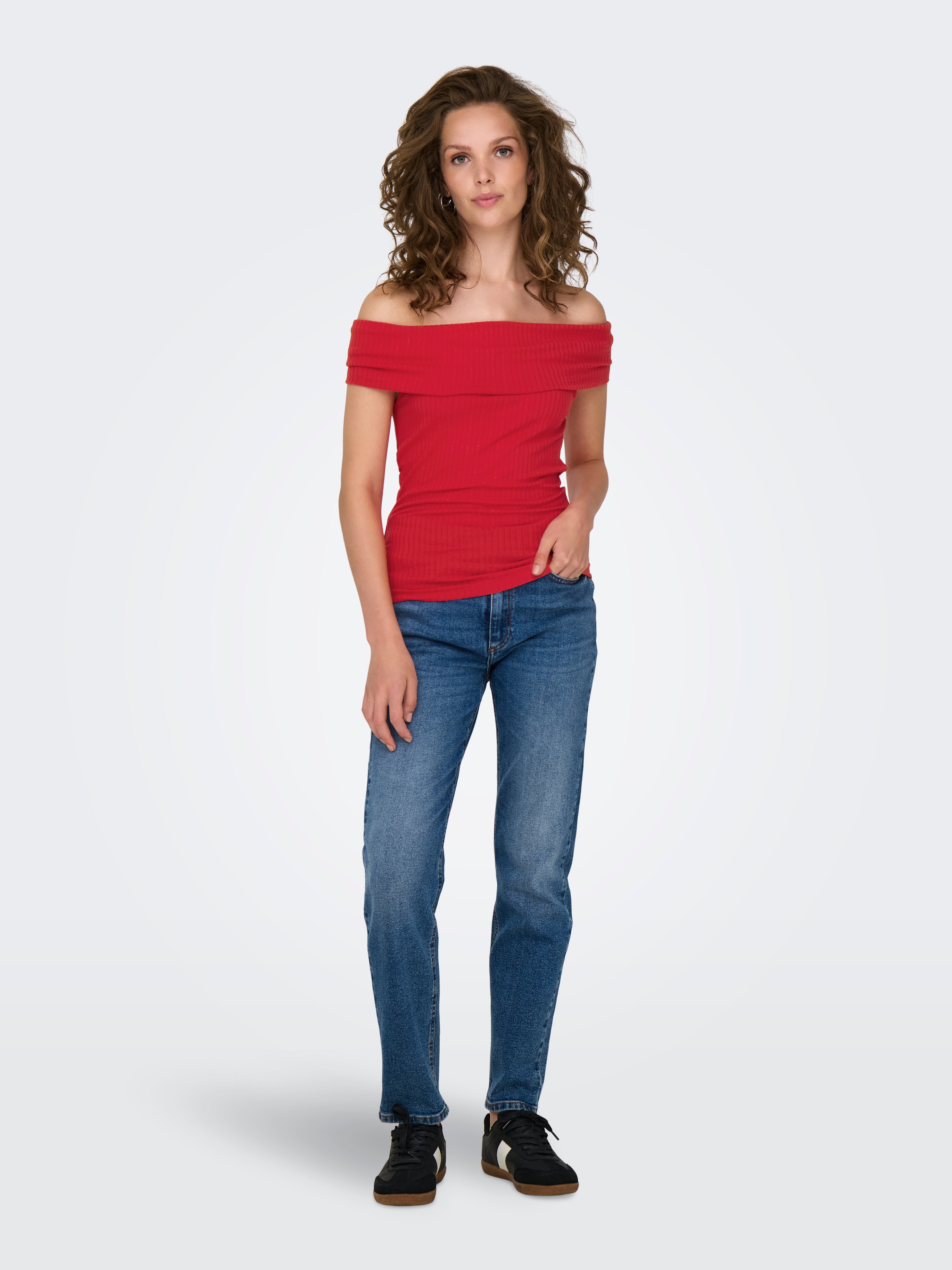 JDYFRANSISKA Top High Risk Red