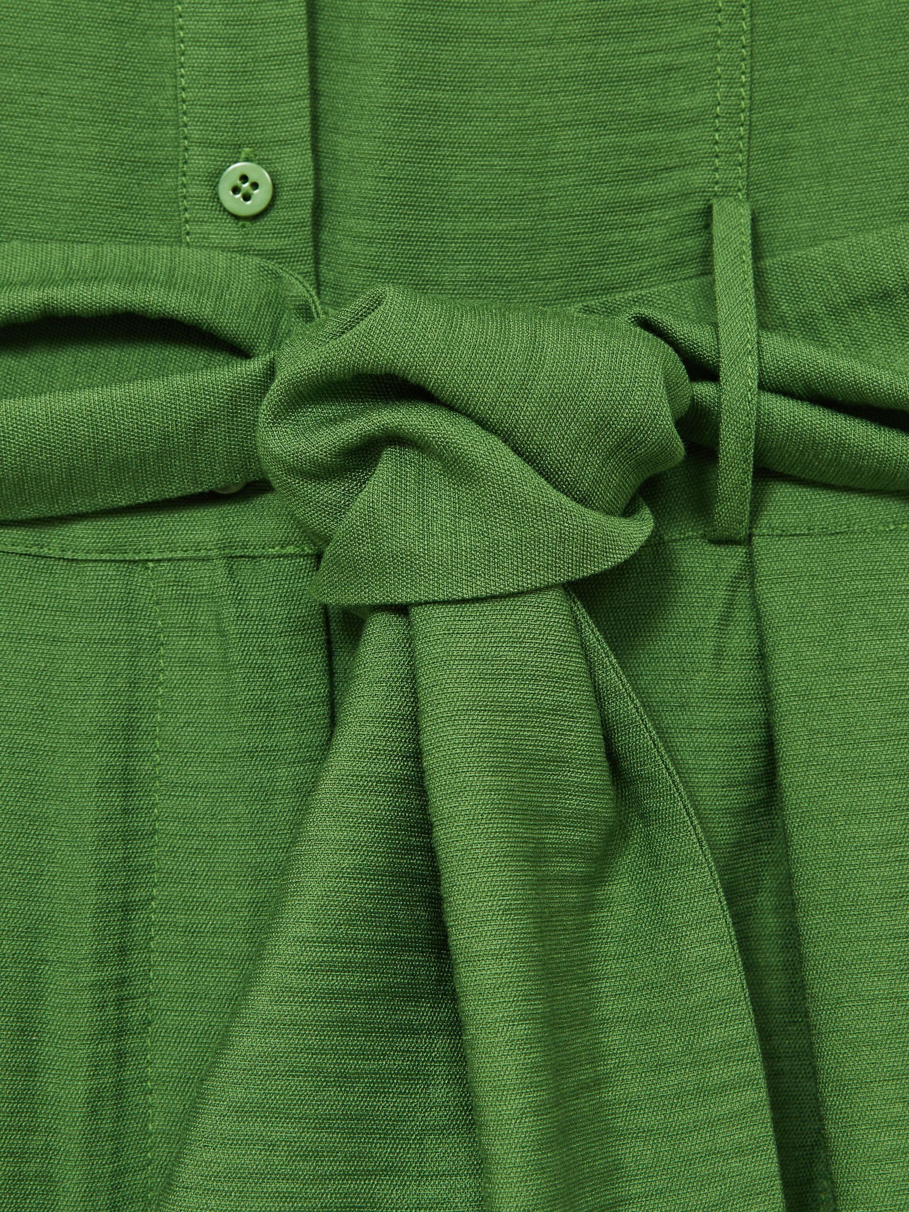 Groen - Reiss Millie strandcover-up speelpakje met ceintuur