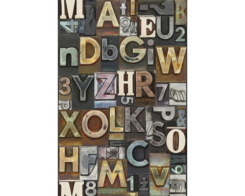 Pop-up paneel zelfklevend 30069-1 Letters bruin