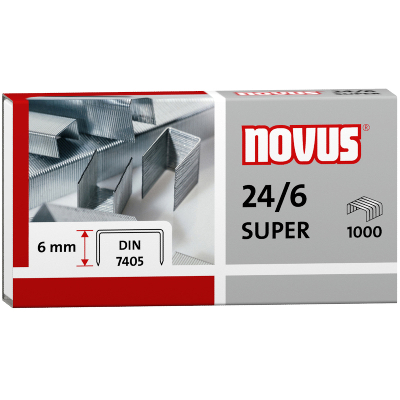 Novus Heftklammern 24/6 Super, 1000 Stück