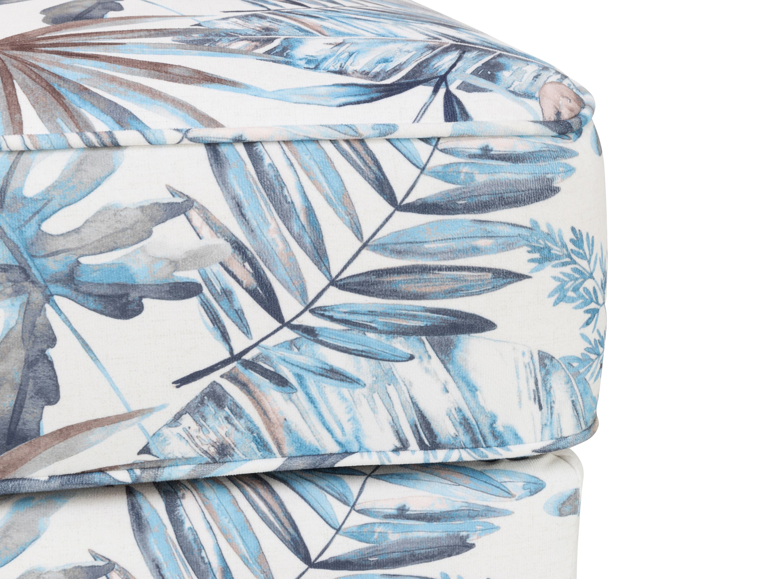 Hockerbank SANSIBAR NYBORG 353\/13 blau Floral gemustert