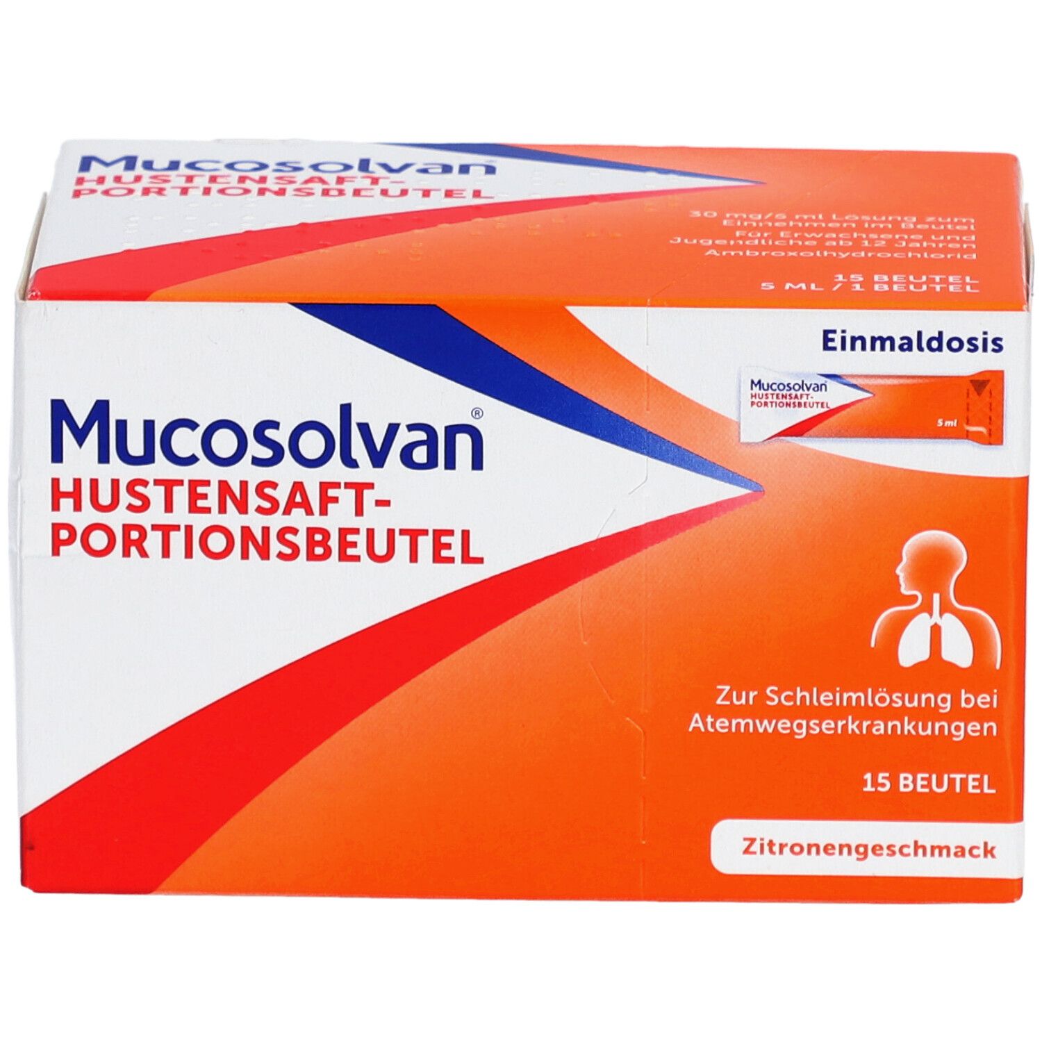 Mucosolvan® Hustensaft-Portionsbeutel mit 30mg Ambroxol