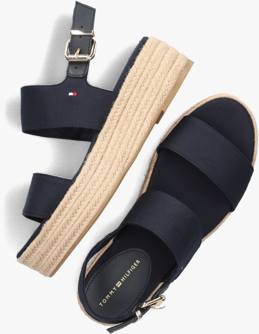 TOMMY HILFIGER blauwe tommy hilfiger espadrilles mid wedge sandal