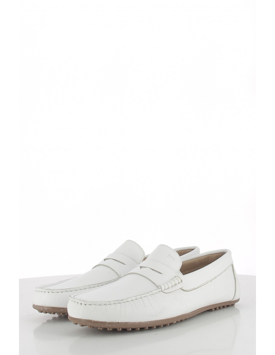 hylton mocassin homme 82985-05 daim blanc