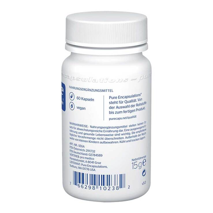 Pure Encapsulations Selen Selenmethionin Kapseln, 60 St