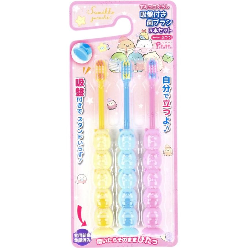 San-X - San-X Sumikko Gurashi Pitatto Tandenborstel met Zuignap RVS