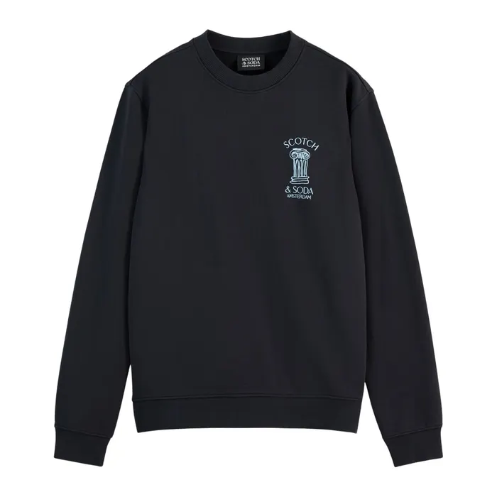 Scotch & Soda Left Chest Artwork Sweater Heren