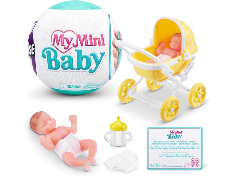 Zuru 5 Surprise My Mini Baby Series 1 assortiert Realistische Mini-Babys inkl. Zubehör