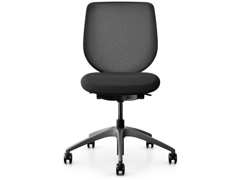 Giroflex Bürostuhl 313 mit Netzrücken, ohne Armlehnen, Schw Arbeitsstuhl für gesundes, ergonomisches Sitzen