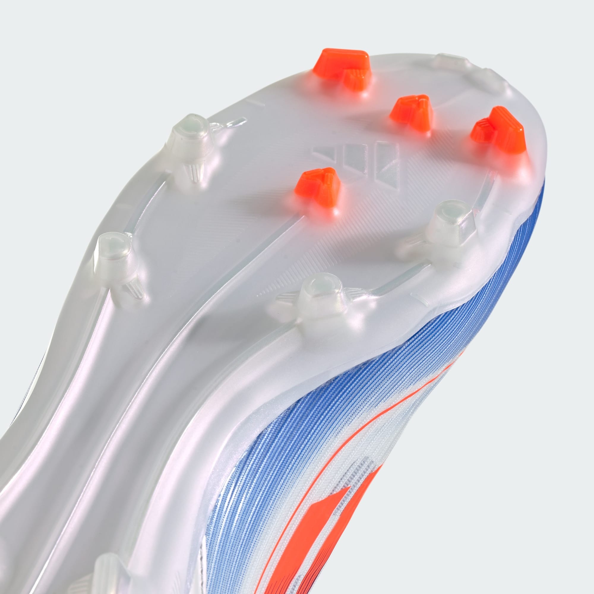 F50 League FG/MG Unisex Cloud White/Solar Red/Lucid Blue