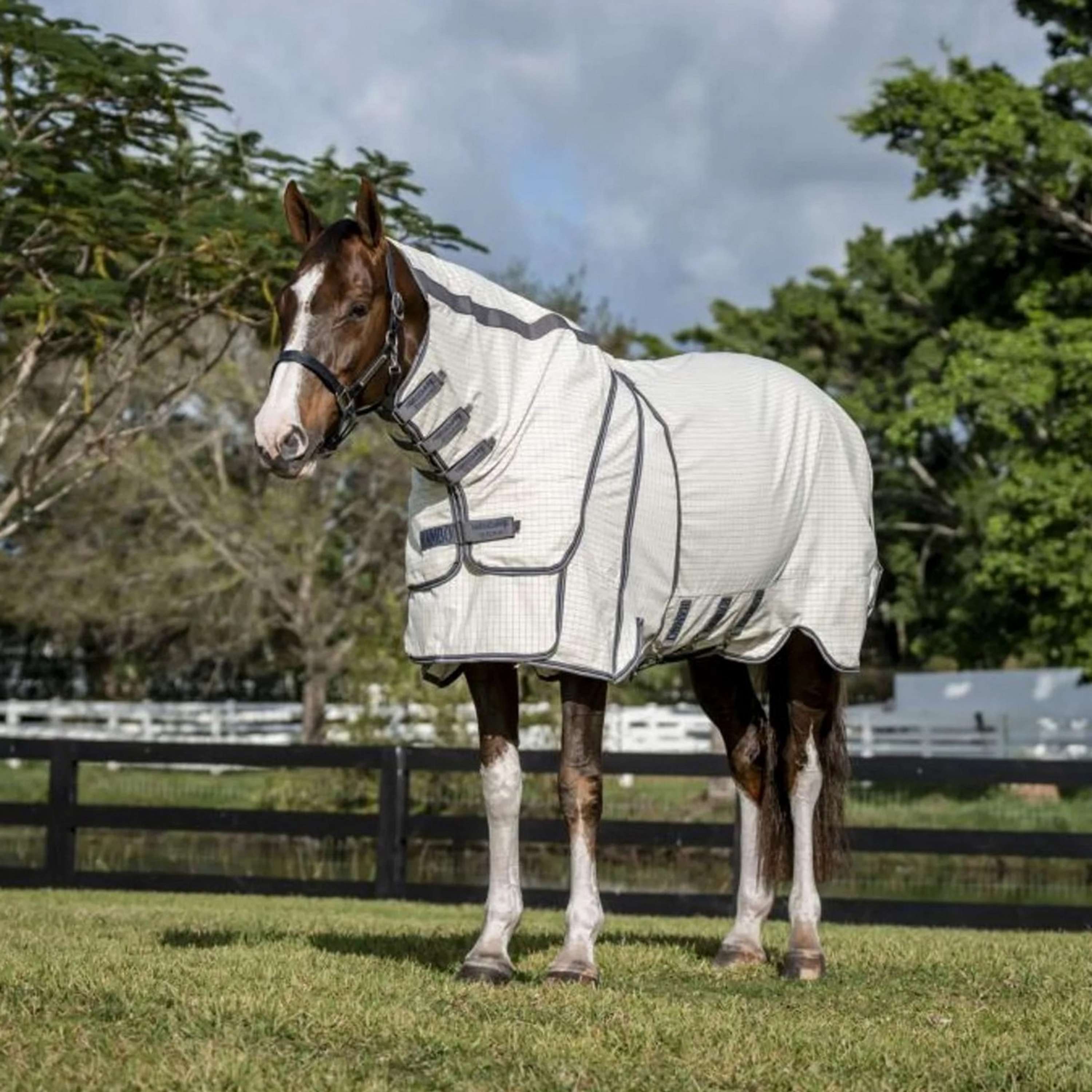 Rambo Optimo Supreme Summer Sheet Plus Navy check/Thunderstorm Grey/Si