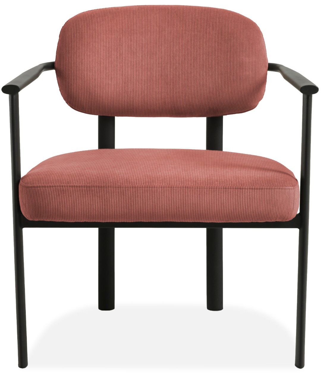 Fauteuil Wave Burned Orange - Black Indra B65 x D67 x H75 cm