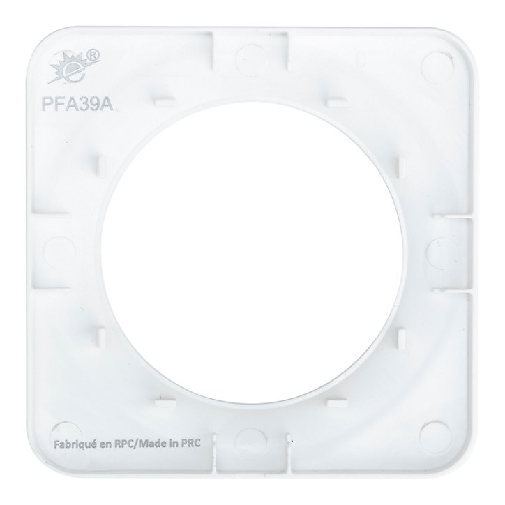 Plaque de finition simple Jacobsen Espen blanc