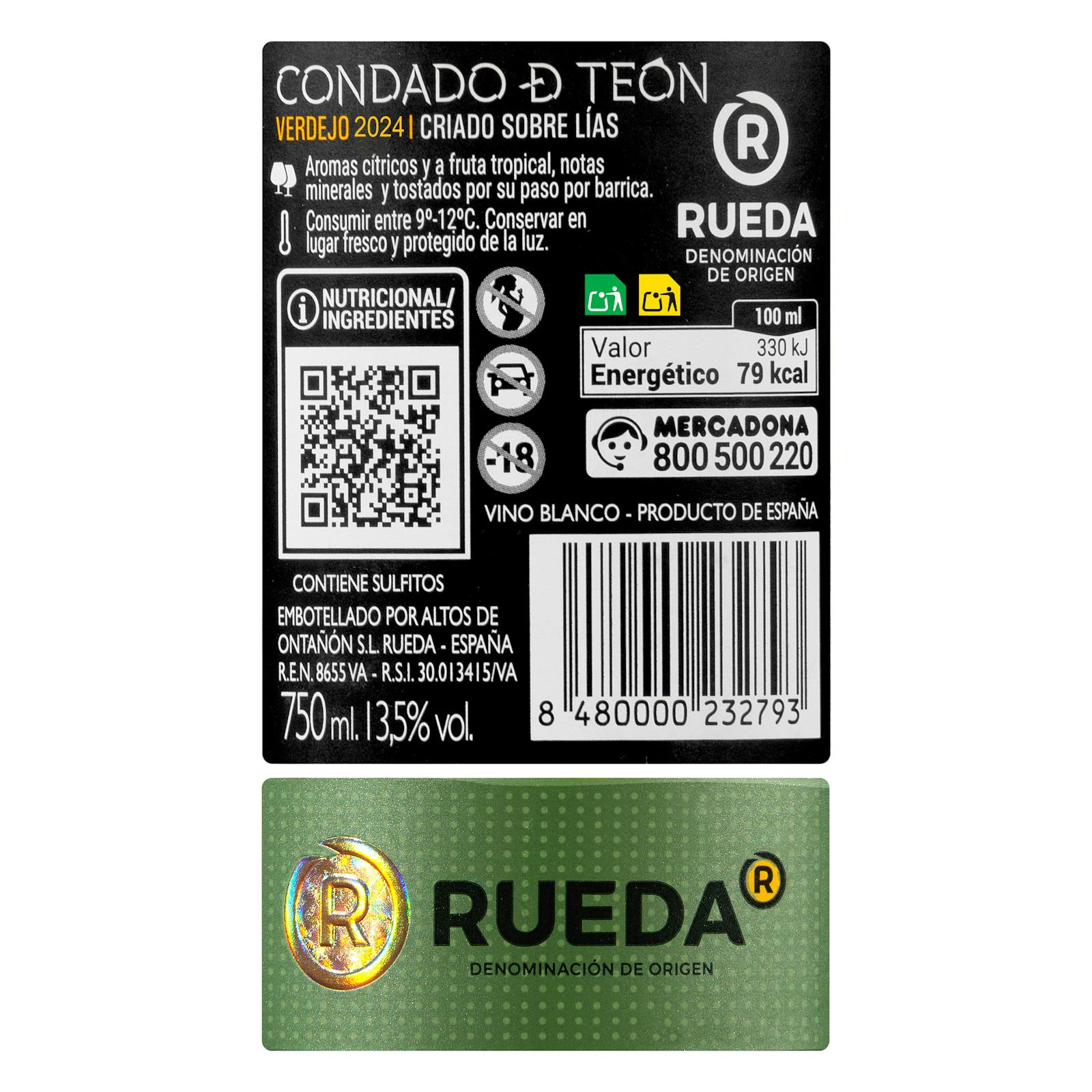Vin blanc Verdejo du département Rueda de Teón