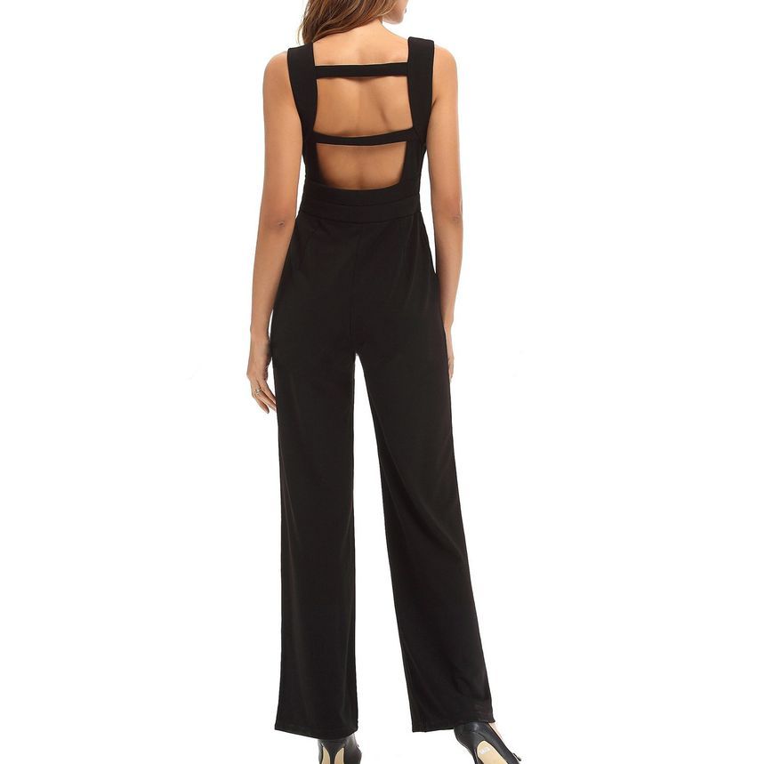 Grizelda - Mouwloze jumpsuit met diepe hals