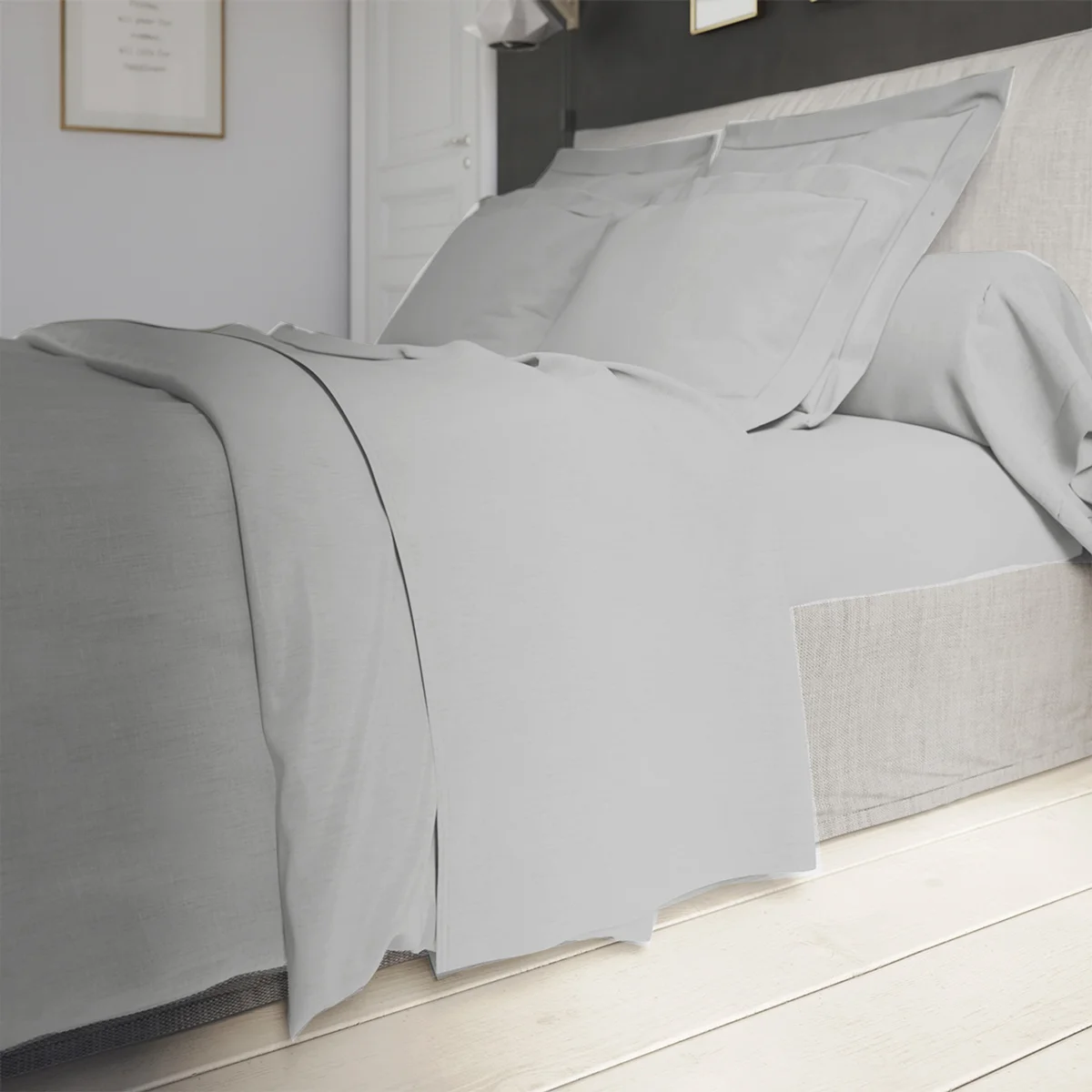Drap plat Influence Percale Pierre