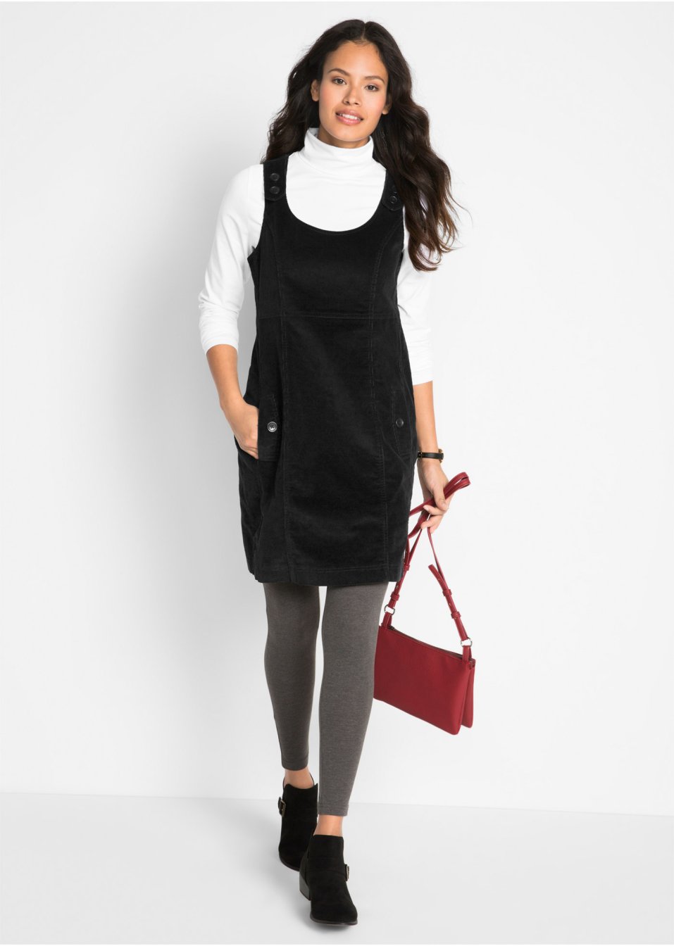 Robe en velours côtelé