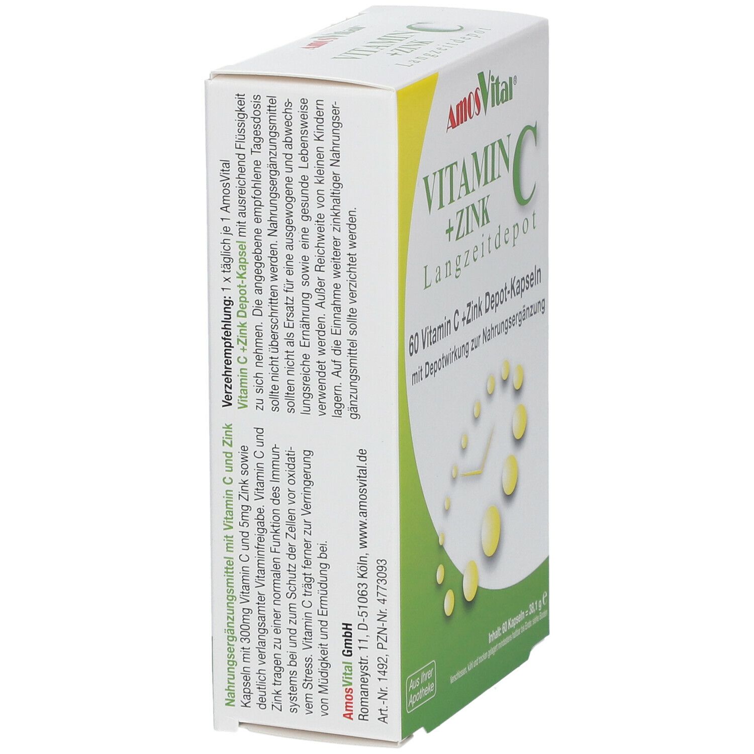 AmosVital® Vitamin C+Zink Depot Kapseln