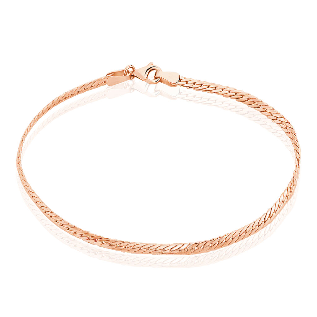 Bracelet Izel Maille Anglaise Or Rose