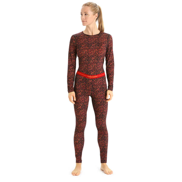 T-shirt thermique ICEBREAKER 200 OASIS LEGGINGS LICH W BLACK/CHERRY
