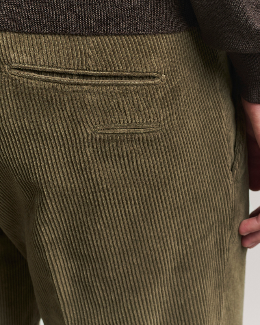Briglia 1949 Slim Fit Corduroy Trousers Dark Green