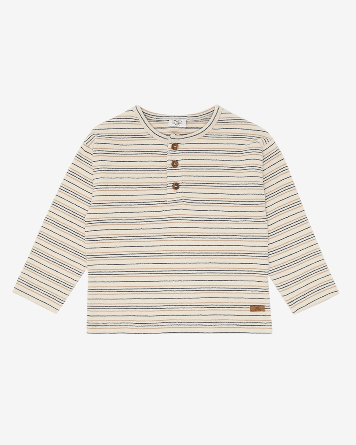 Genser m/ Knappestolpe – Terry Øko Bomull | HCSune Knitted stripe
