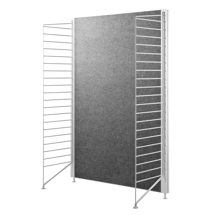 String - Bodenleiter für String (Works) Regal 115 x 30 cm (2er-Set), schwarz