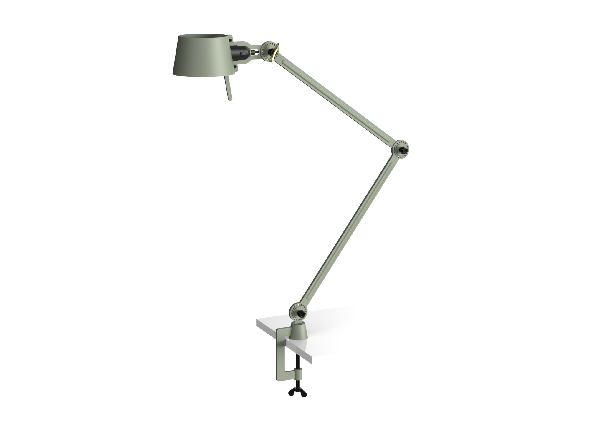 Bureaulamp Bolt met klem 2 armen flux green