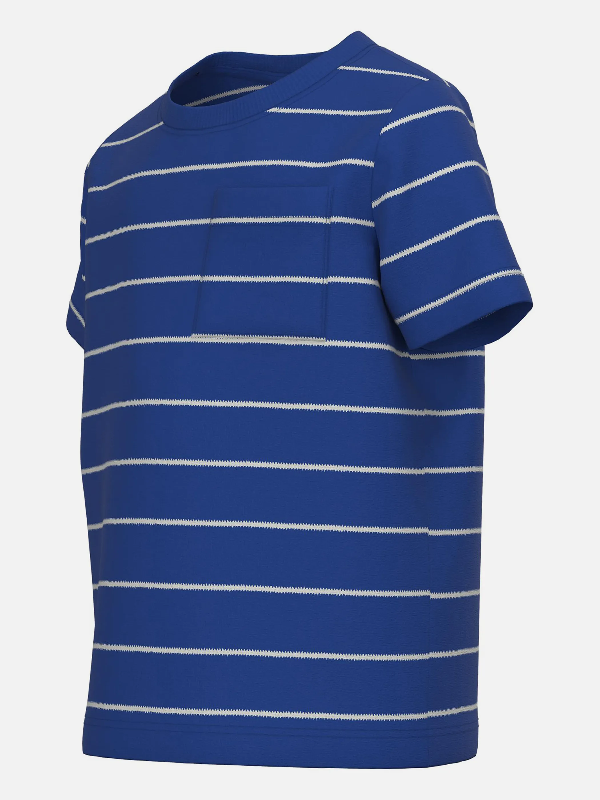 Jungen Shirt mit Streifen und Brusttasche