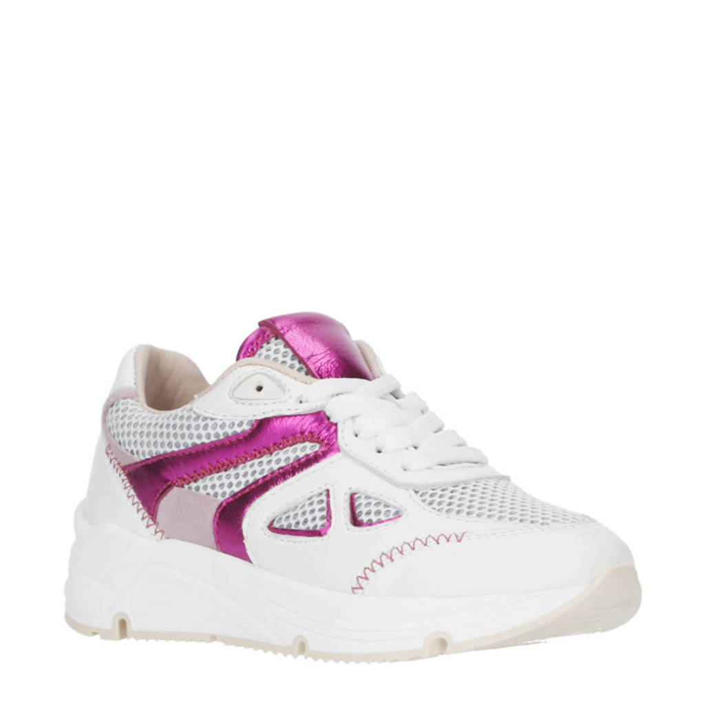 So Jamie leren sneakers roze/wit