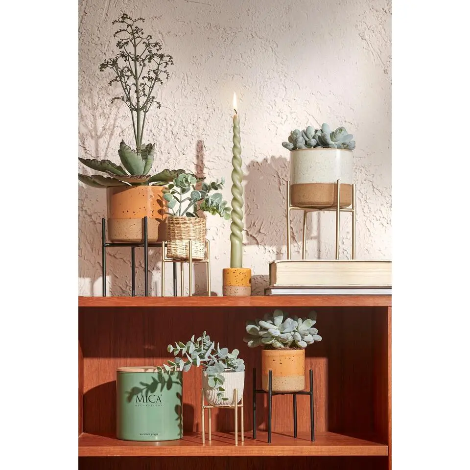 Mica Decorations Ascot Plantenstandaard L20,5 x B20,5 x H35 cm Zwart
