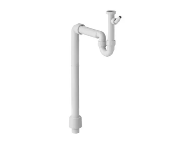 Hvid Geberit universal køkkenvandlås 50mm x 1 1/2
