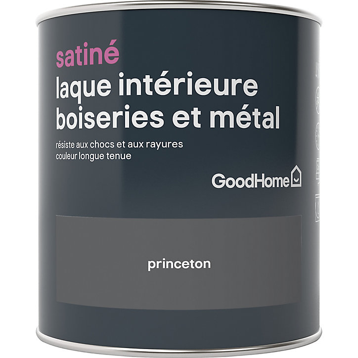 Laque boiseries et métal GoodHome Princeton Satin 0,75L
