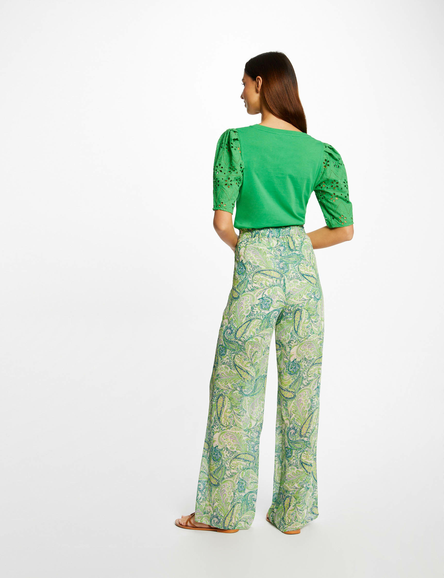 T-shirt à manches courtes vert femme - vert