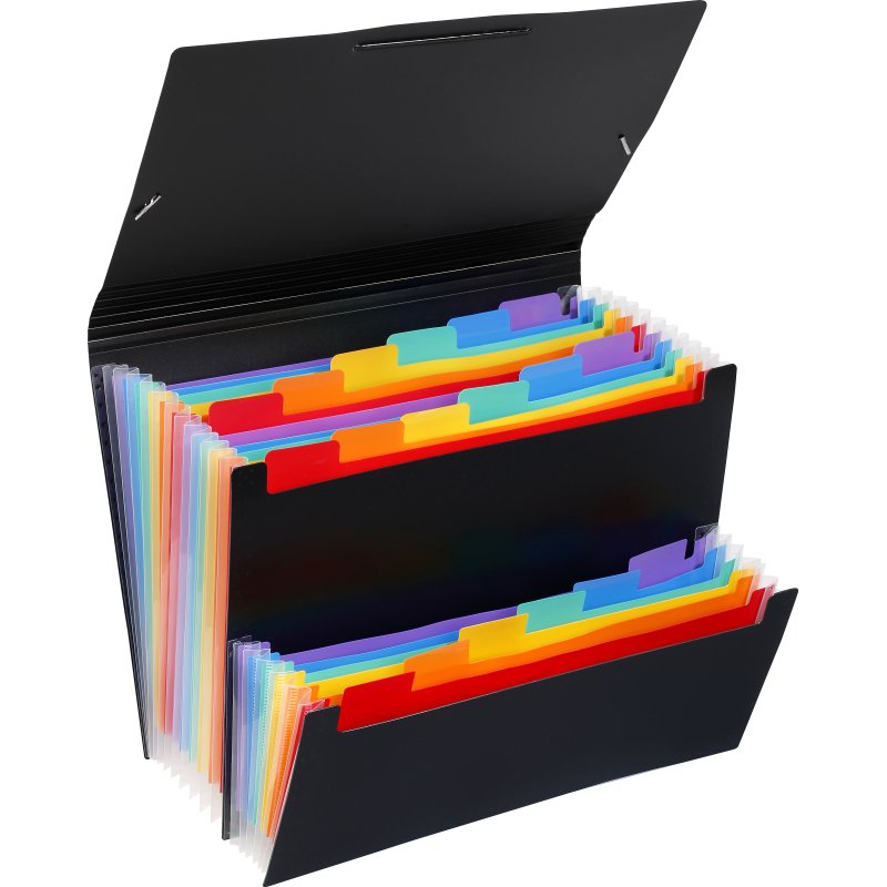 Trieur extensible plastique 18 positions Rainbow Class Viquel
