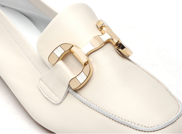 Reqins basses femme horphea cuir blanc