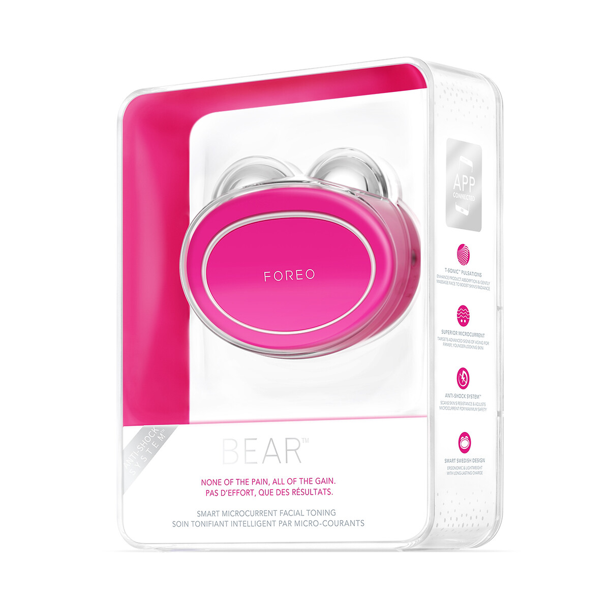 FOREO<br>BEAR Dispositivo Firmador Facial Fúcsia