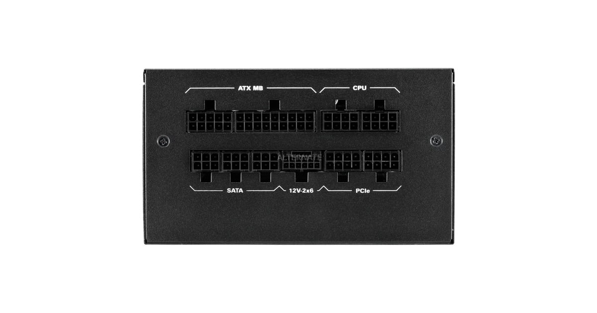 SharkoonRebel P20 modulaire 850 watt voeding   (Zwart, 1x 12V-2x6, 4x PCIe)